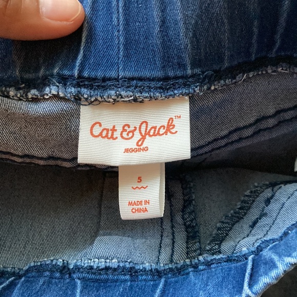 🌊Cat & Jack Girls Stretch Denim Jeggings Size 5🌊 - Picture 4 of 4